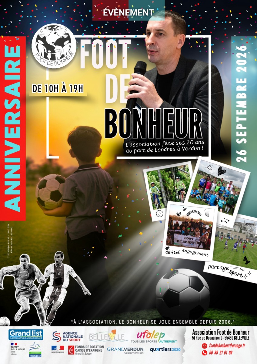 Grande fête des 20 ans de Foot de Bonheur